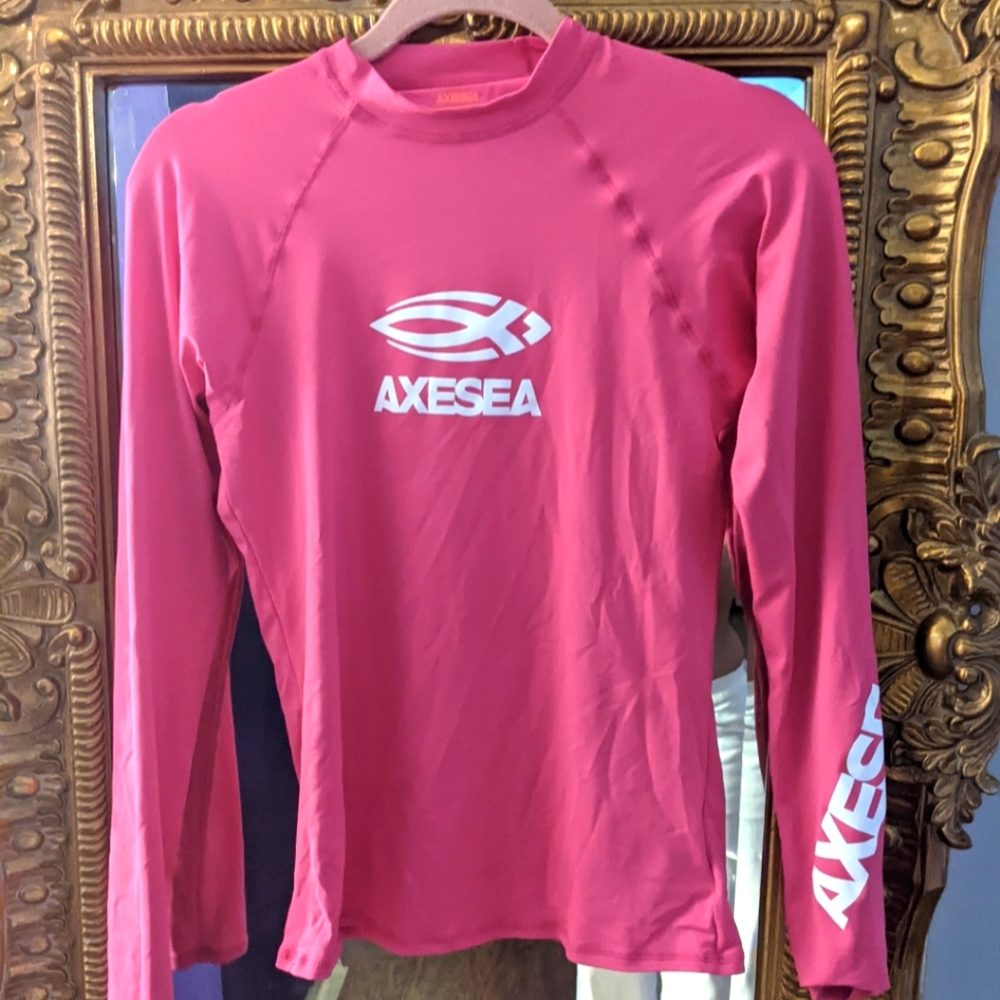 Axesea bubble gum pink swim top